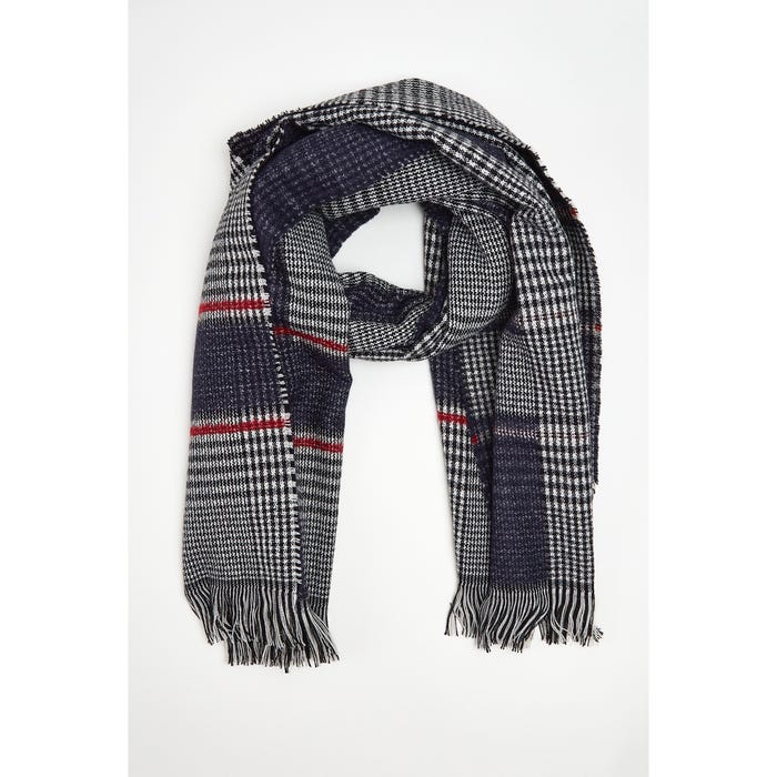 Veritas-Geweven sjaal vichy denim