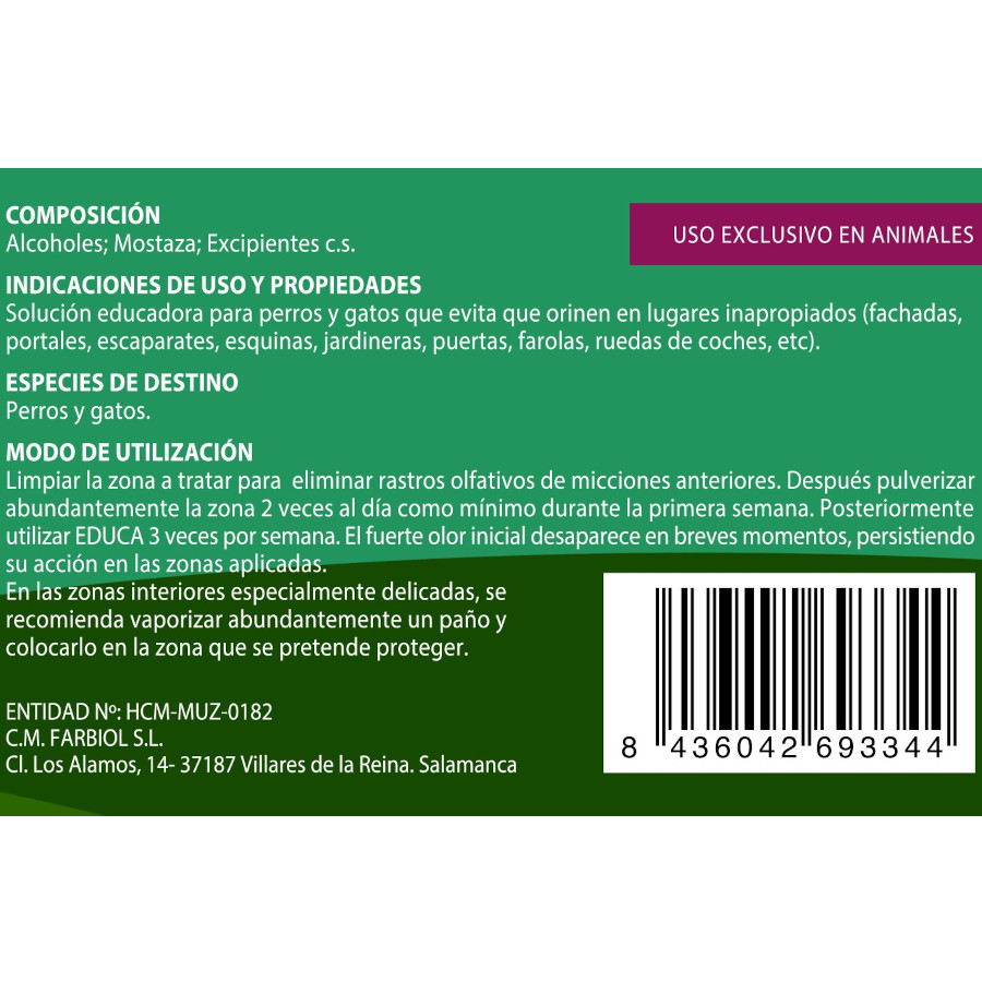 Farbiol Educa Repelente Anti-Urinação para Cães