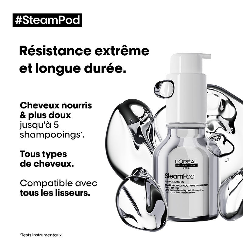 Soin lissant professionnel 3-en-1 SteamPod