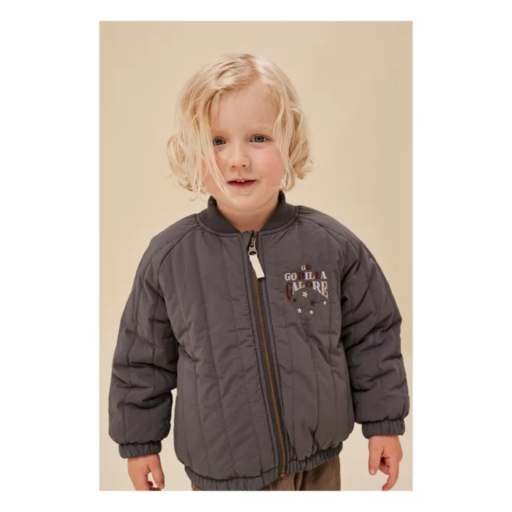 Konges Sløjd Bomber Matelassé Juno | Gris anthracite
