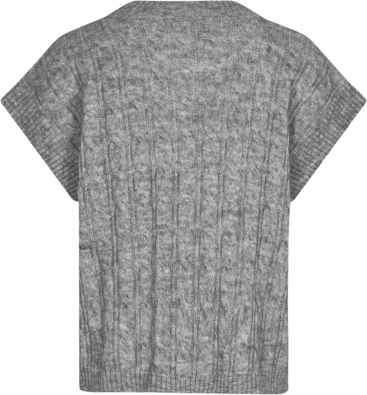 Lollys Laundry FinnLL Vest SL Light grey melange