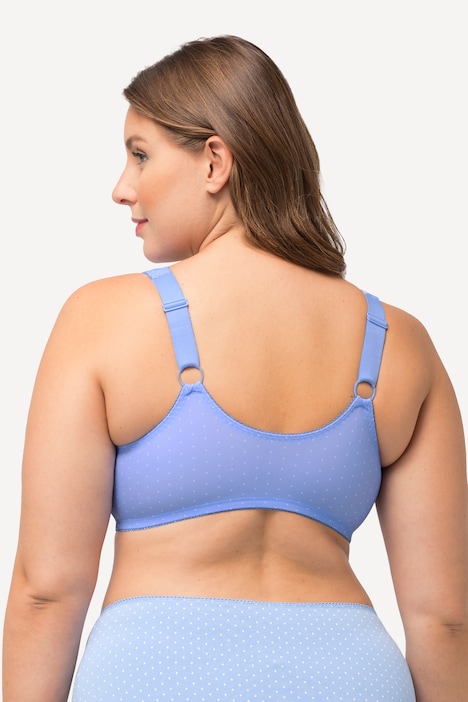 Bustier, Punkte, Vorderverschluss, Cup C - D, Mikrofaser
