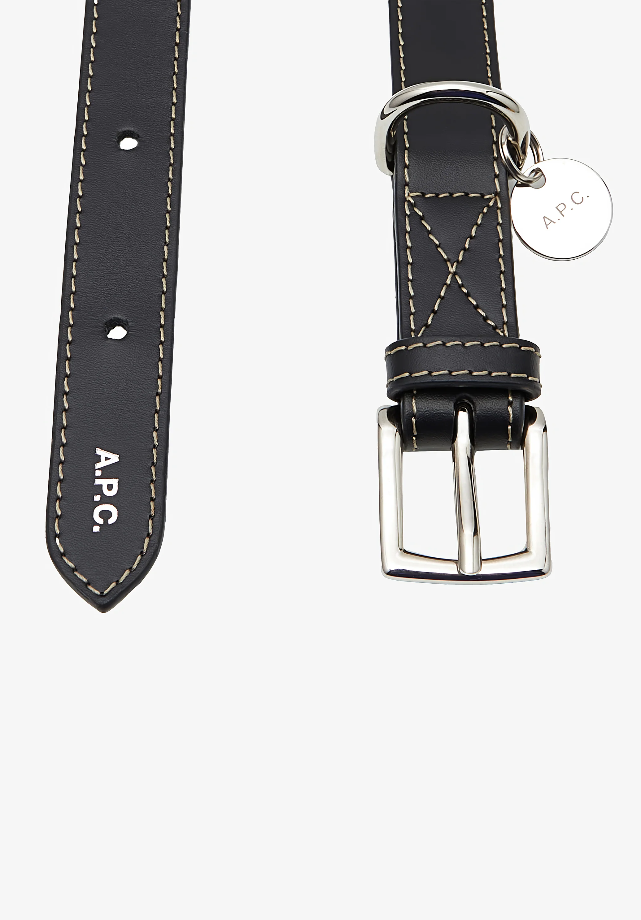 Collier Cuir Toutou - Noir
