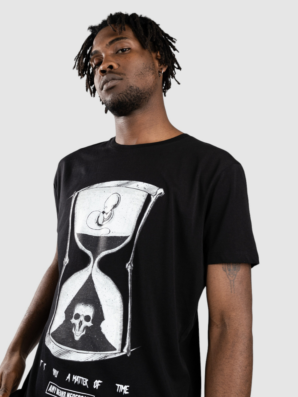 Any Means Necessary Matter Of Time T-Shirt black