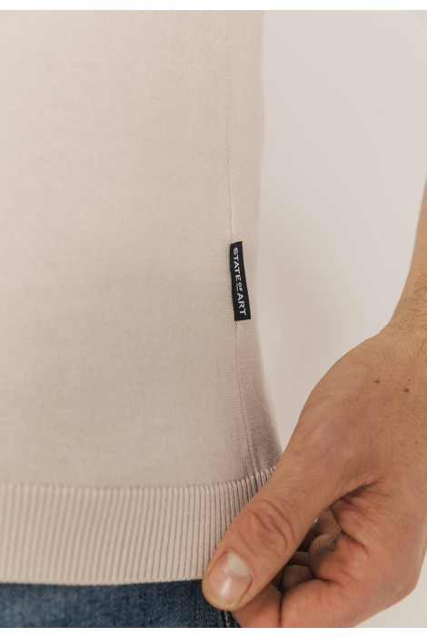 State of Art beige heren polo