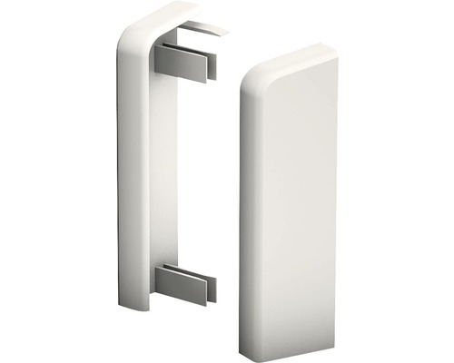 Eindstukken wit 2 stuks 51 mm