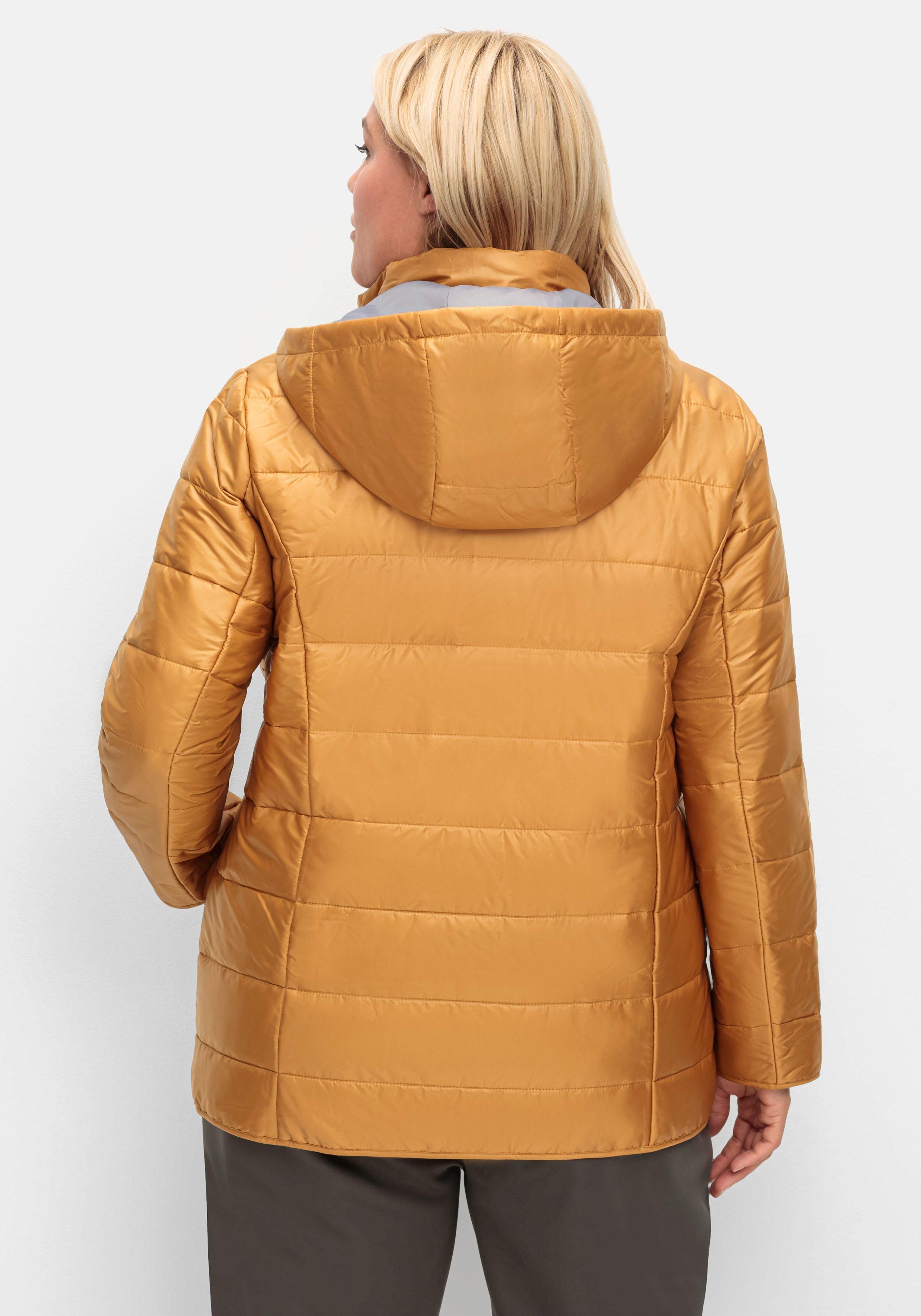 Leicht wattierte Steppjacke mit Kapuze
