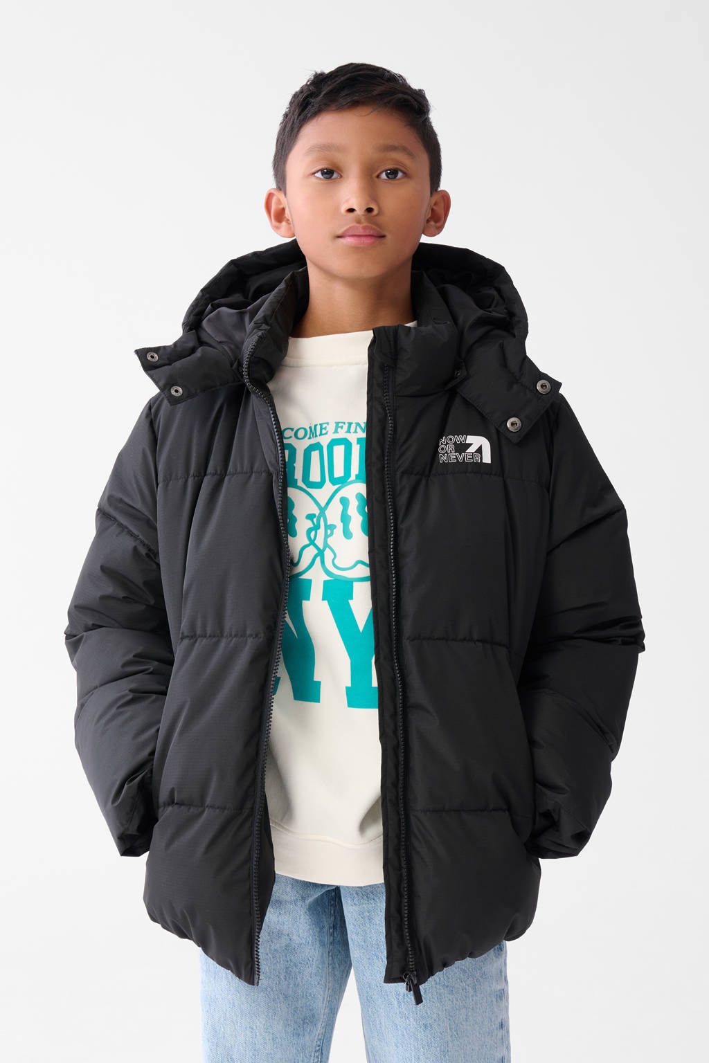 Shoeby gewatteerde winterjas zwart