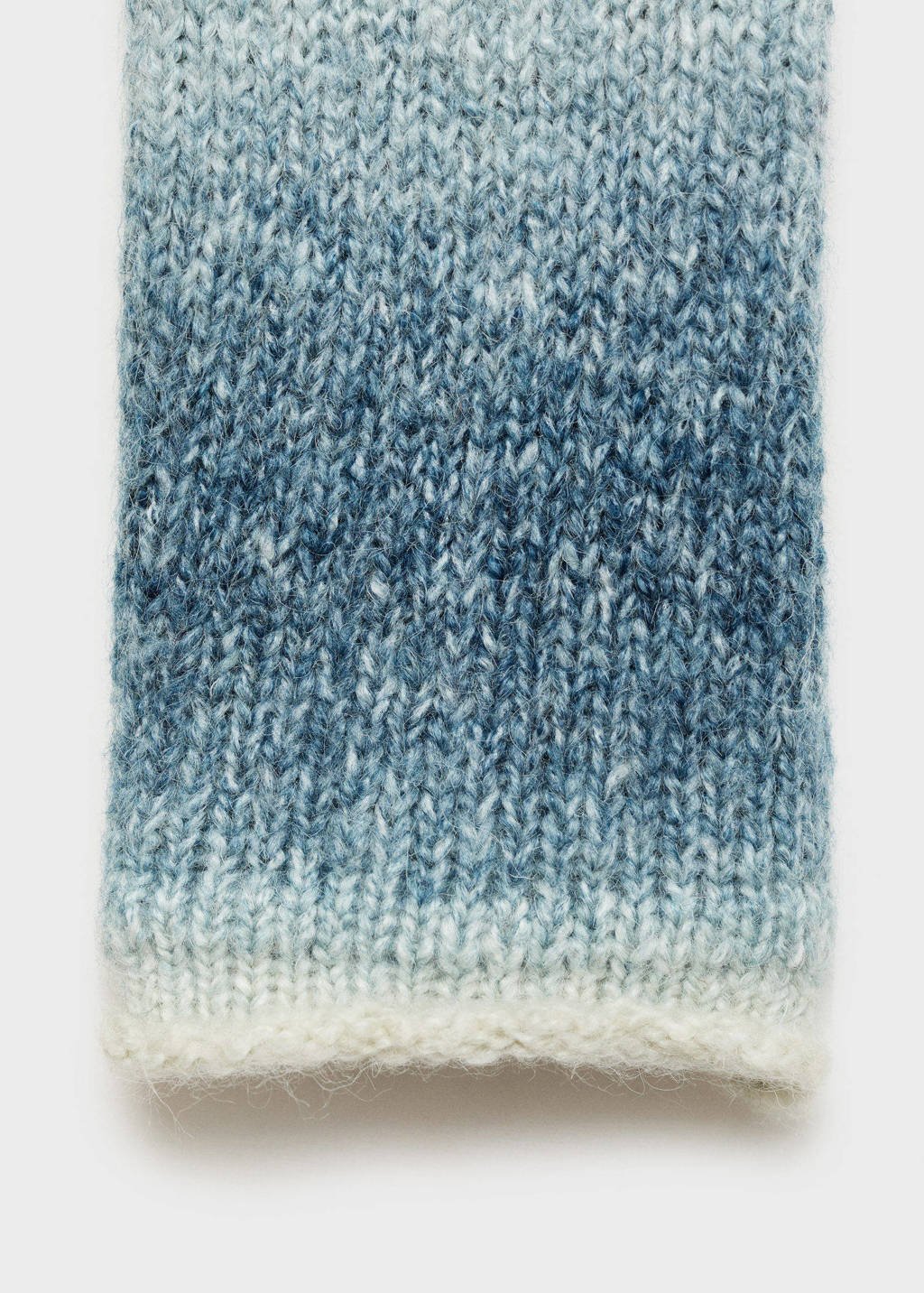 MANGO TEEN maxi jurk grof gebreid blauw