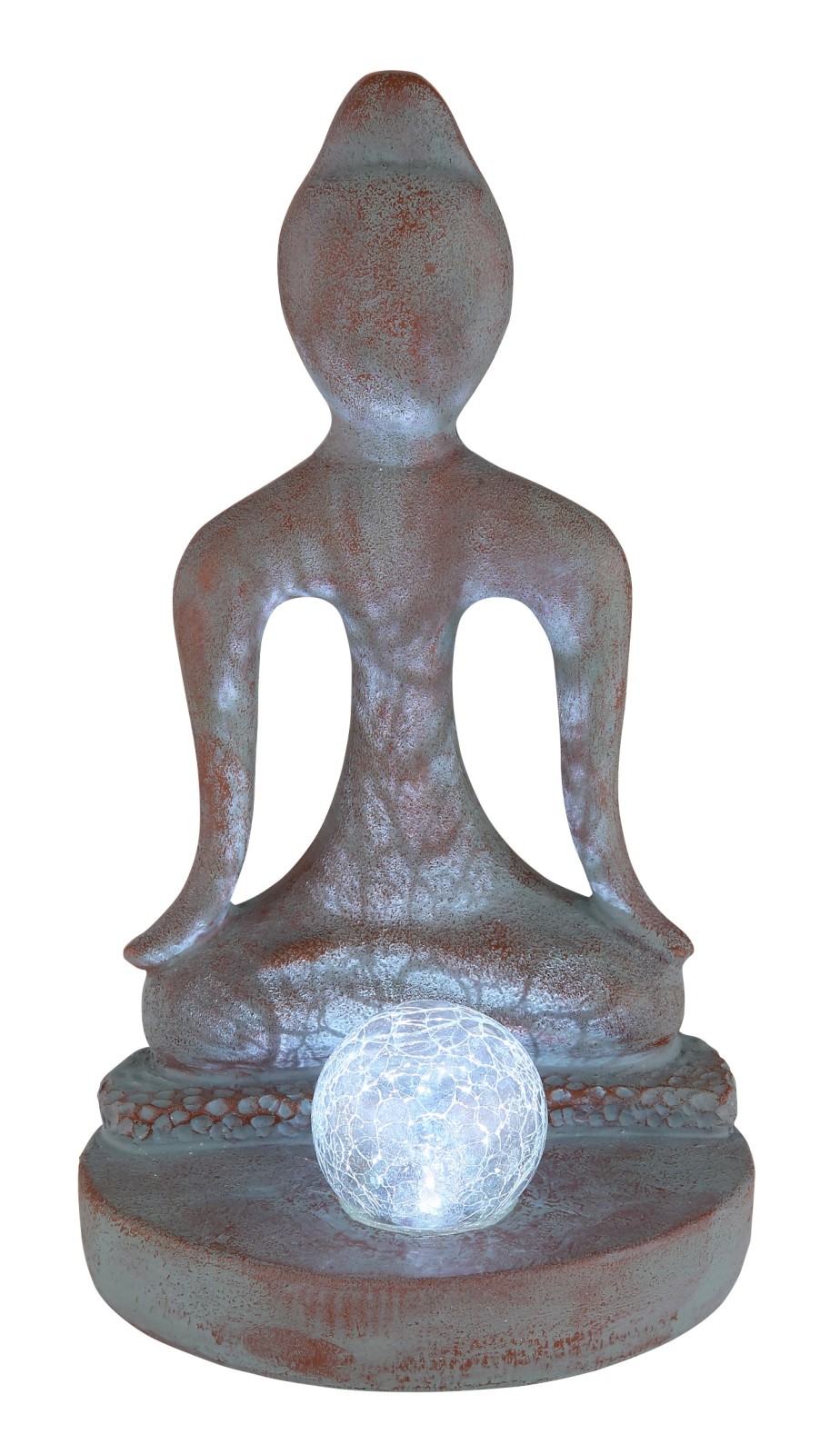 LED-Solarleuchte - bronze-grau - 30 cm