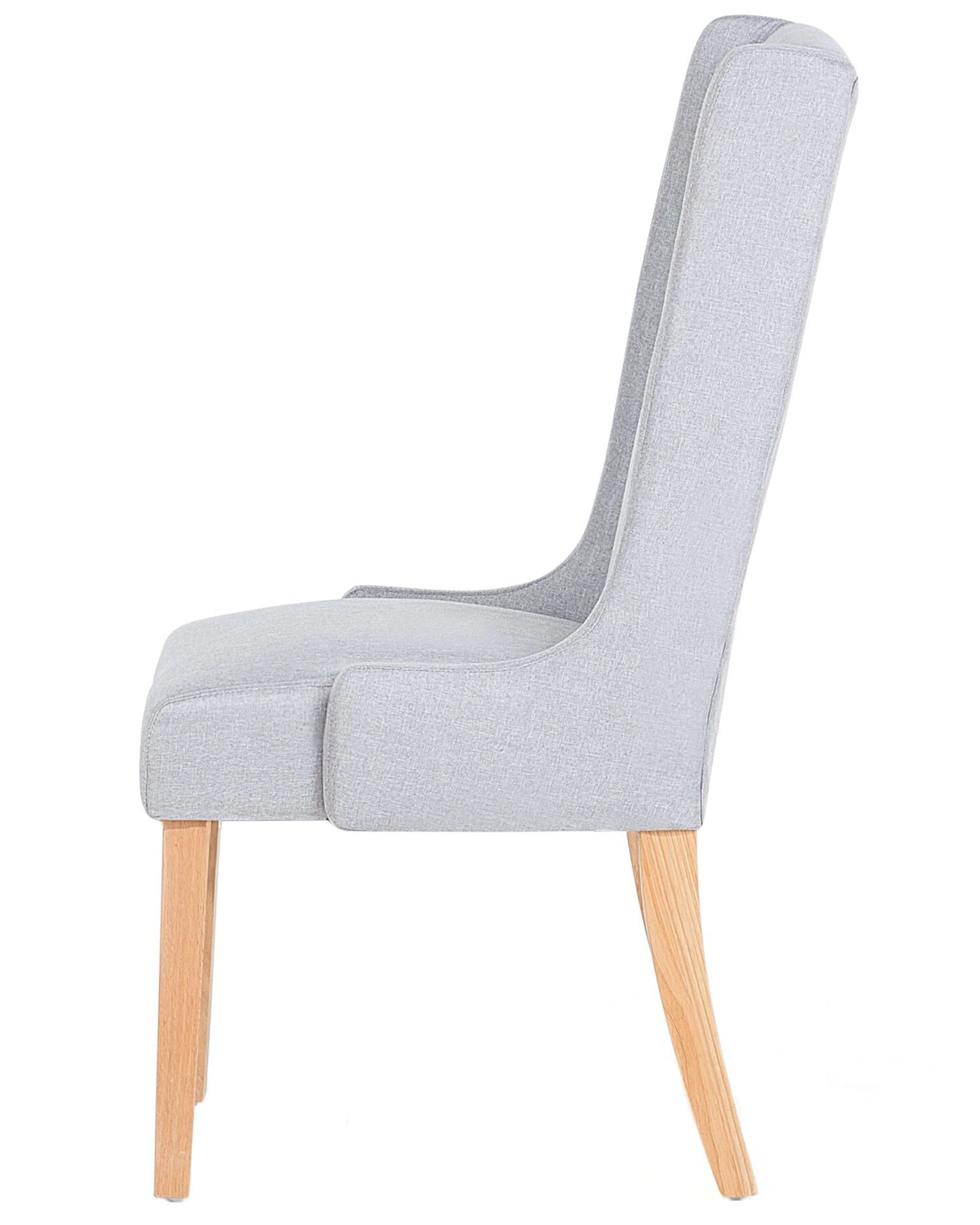 Set van 2 eetkamerstoelen CHAMBERS Katoen Lichtgrijs