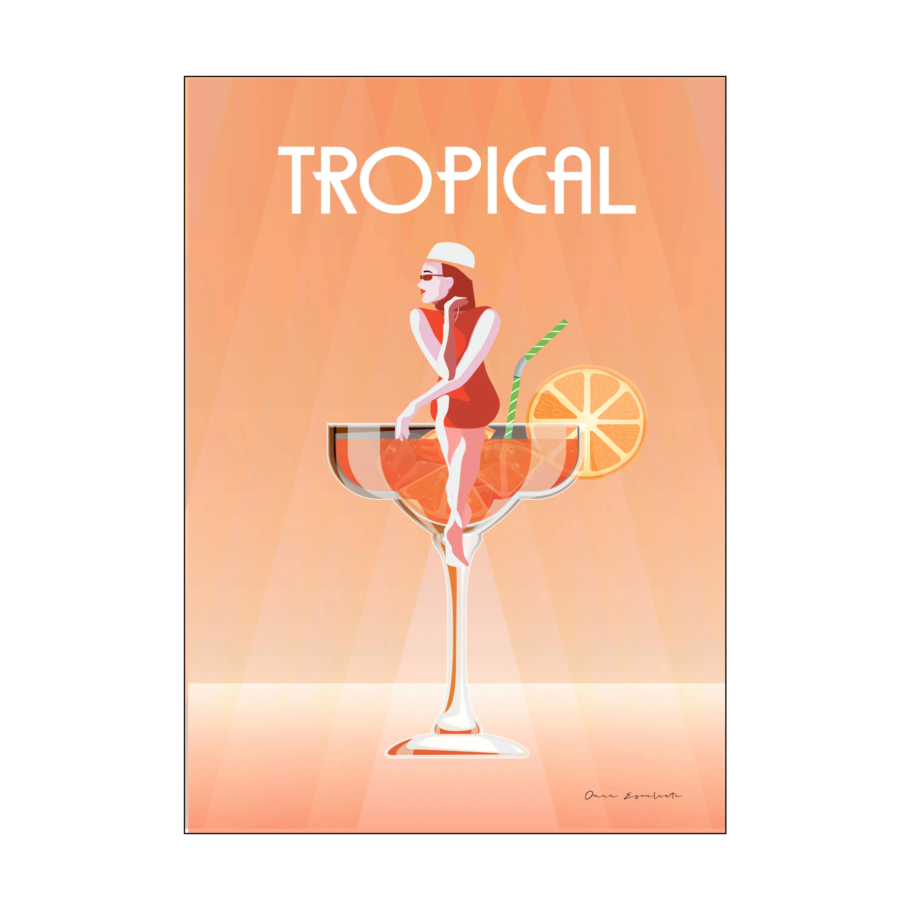 Poster&Frame Plakat - Tropical drink