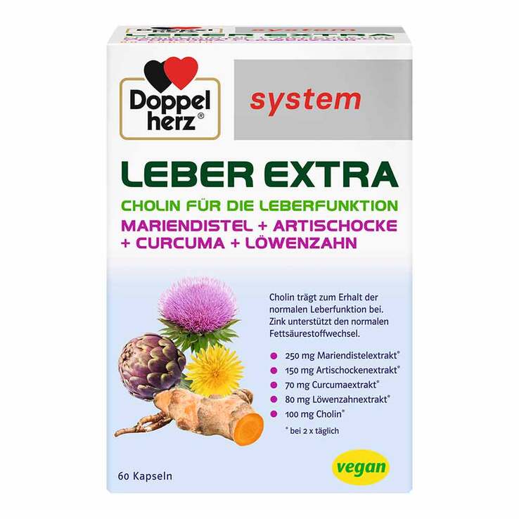 Doppelherz Leber Extra system Kapseln, 60 St