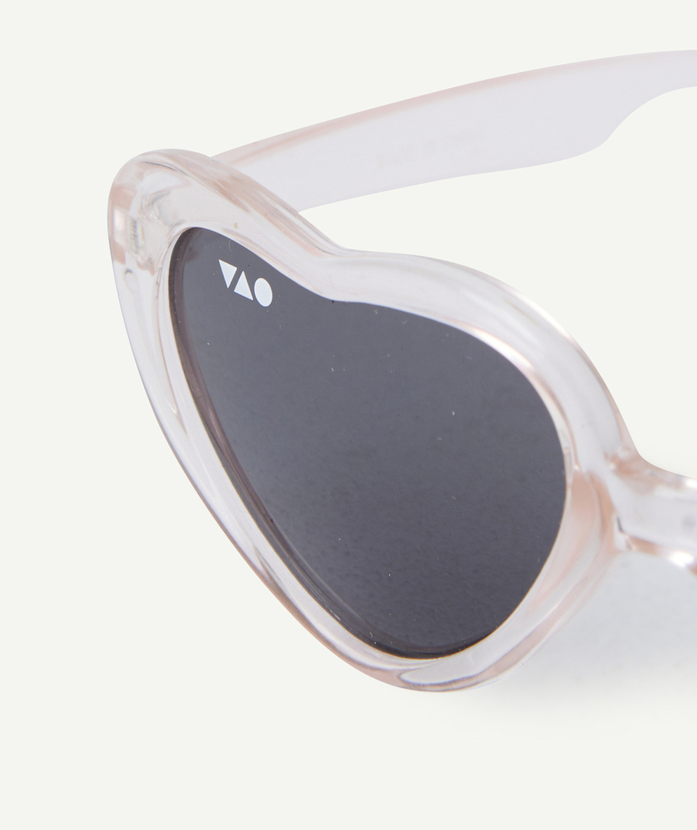 LUNETTES DE SOLEIL BÉBÉ FILLE COEUR ROSE PÂLE