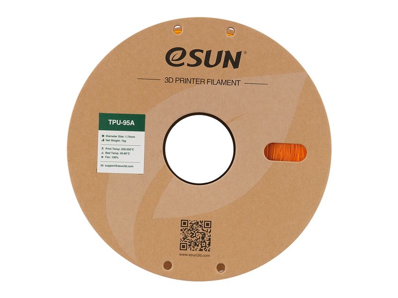 eSun Filament TPU-95A Orange 1.75 mm 1 kg TPU-95A Filament