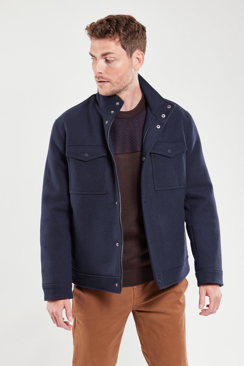 Veste zippée - drap de laine