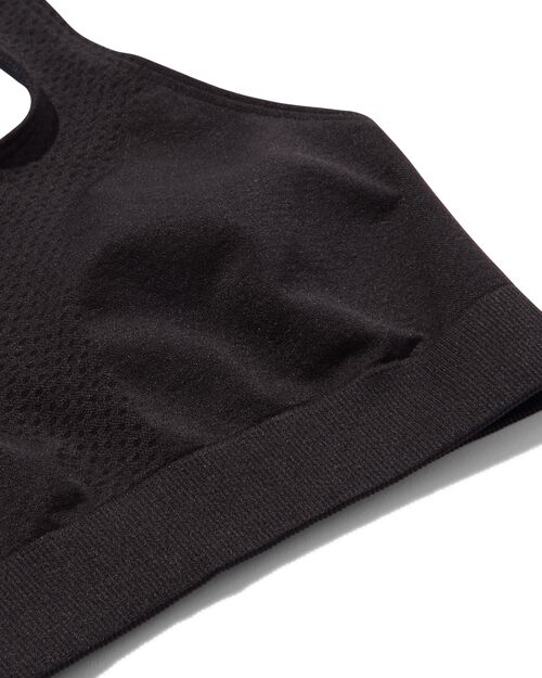 top de sport enfant sans coutures noir