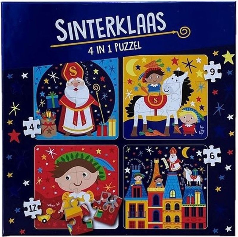 Sinterklaas Puzzel 4-in-1