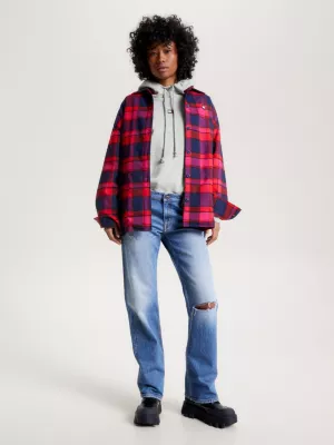 Calça jeans reta de cintura baixa Sophie