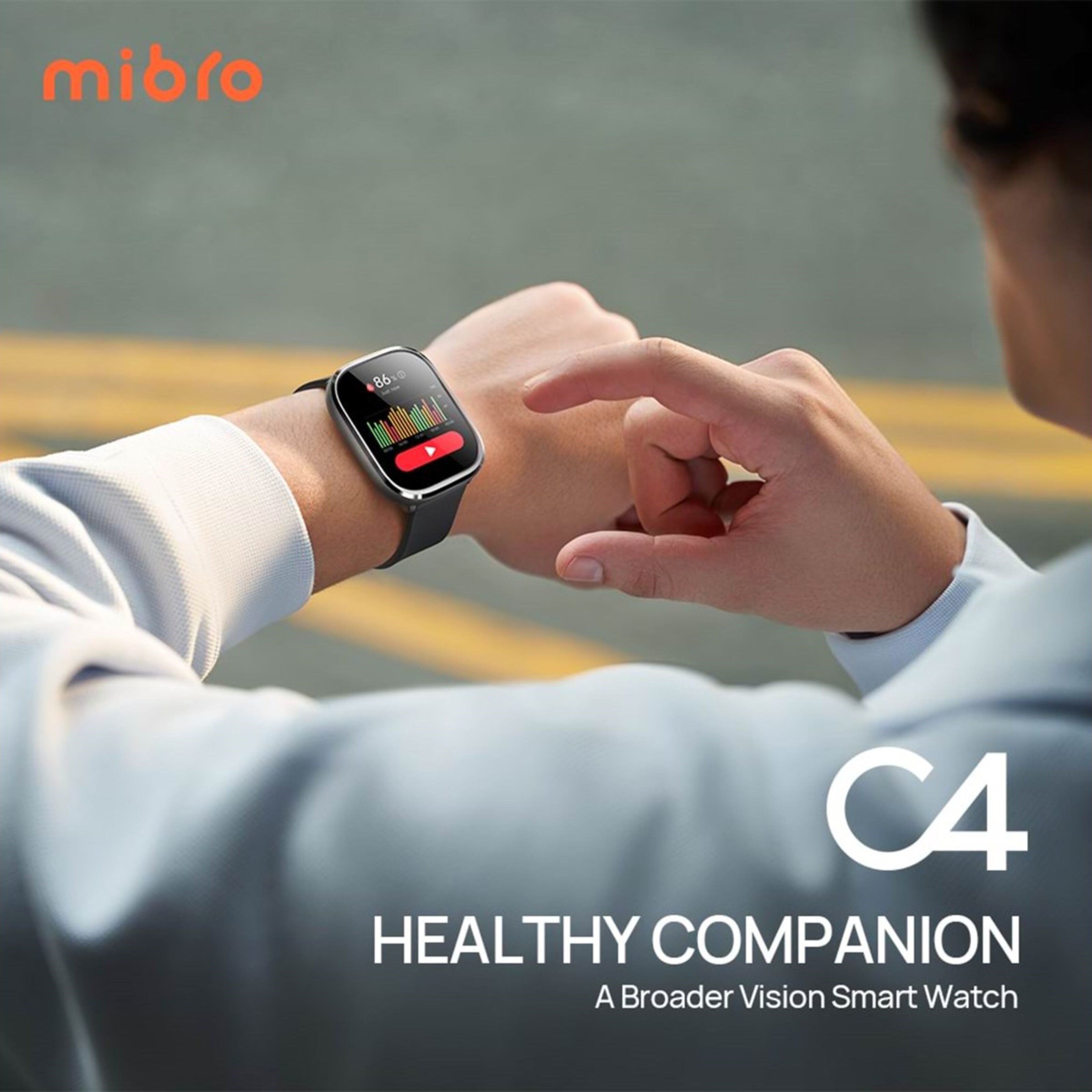 Mibro C4 Smartklokke Sølv