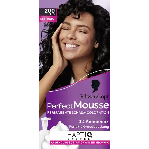 Perfect Mousse Schaumcoloration 200 Schwarz