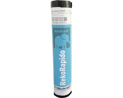 Quandt Bitumen Lasmembraan Reko Rapido® Therm Leisteen gecoat grijs 5 x 1 m rol = 5 m²