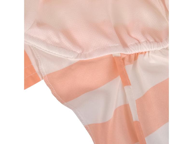 Lässig Sonnenhut Flap Block Stripes – Milky Peach Gr. 43-45 Mit extra langem Nackenschutz und feuchtigkeitsregulierendem Futter
