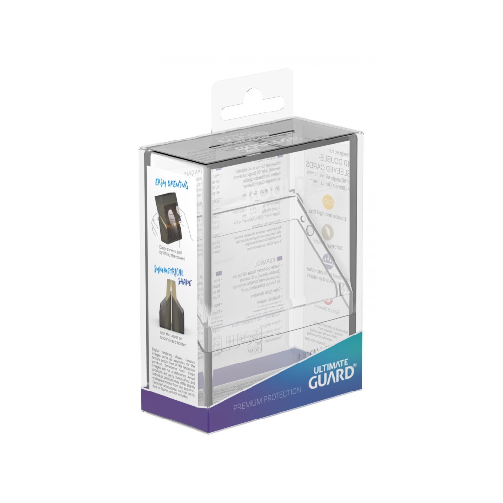 Ultimate Guard Boulder™ Deck Case 40+ taille standard Transparent