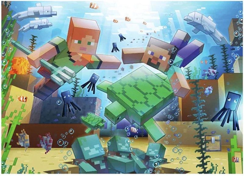Ravensburger - Minecraft - Mozaïek Puzzel - 1000 Stukjes