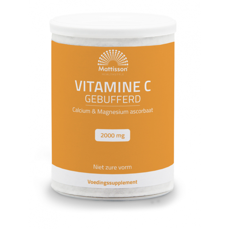 Mattisson Vitamine C gebufferd calcium & magnesium ascorbaat 250G