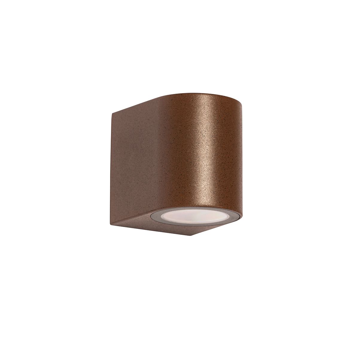 Moderne buiten wandlamp roestbruin kunststof ovaal - Baleno