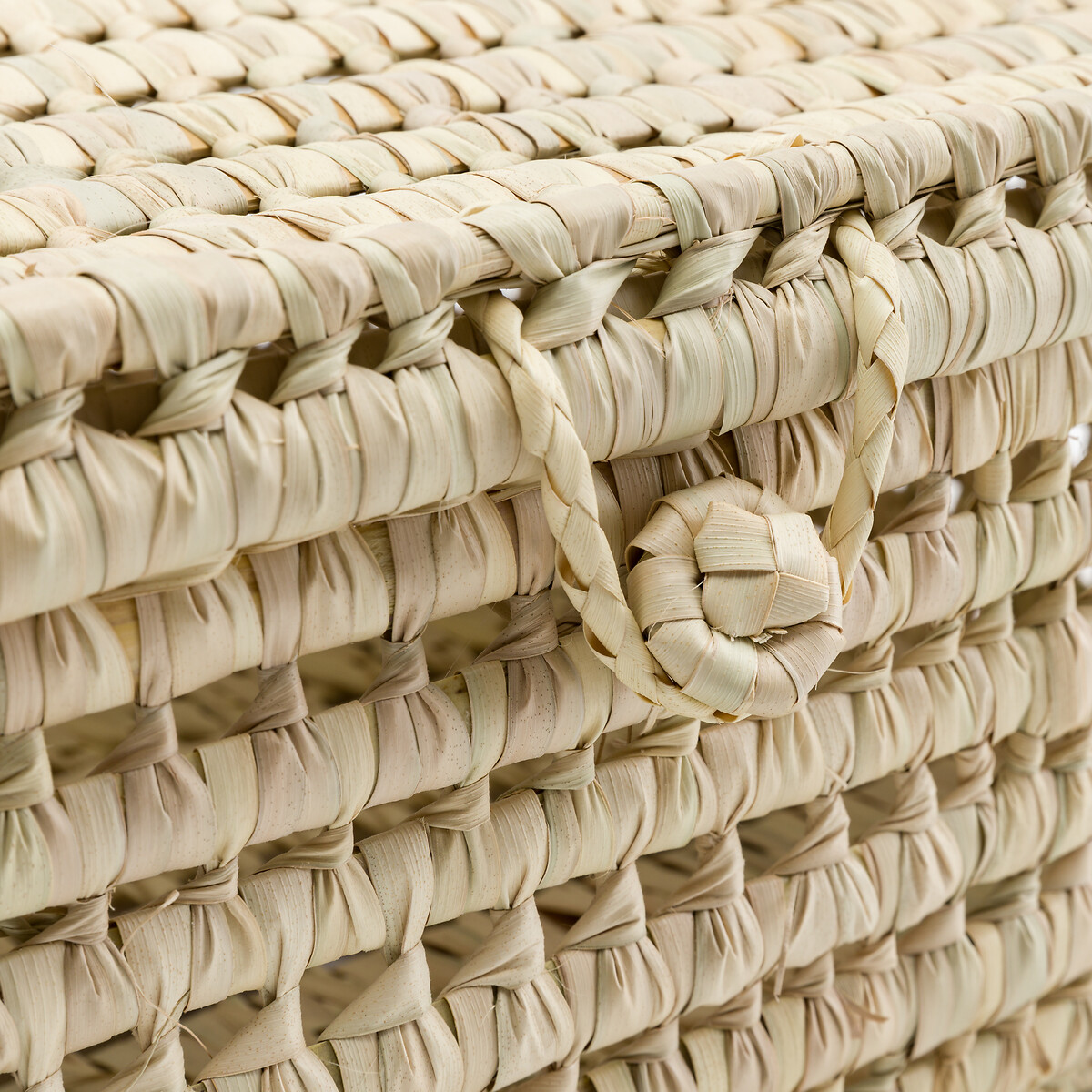 LA REDOUTE INTERIEURS<br>Cesta em folha de palmeira L47 cm, Ghada