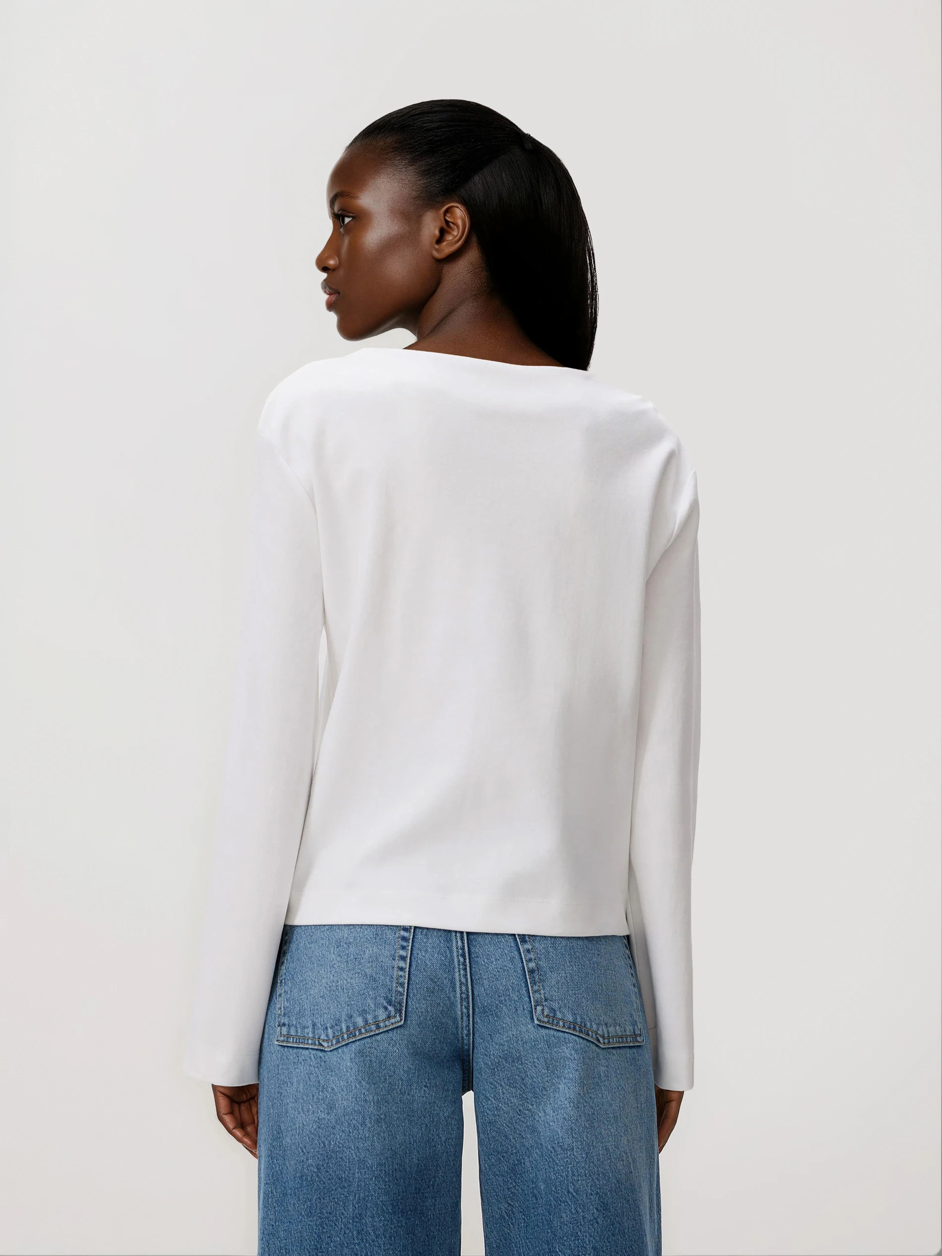 Langarmshirt aus Baumwolle