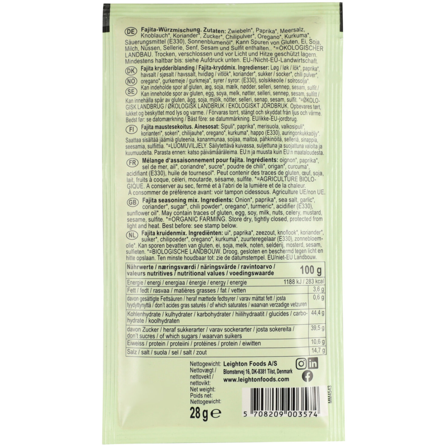 Antica Cantina Organic Fajita Seasoning Mix