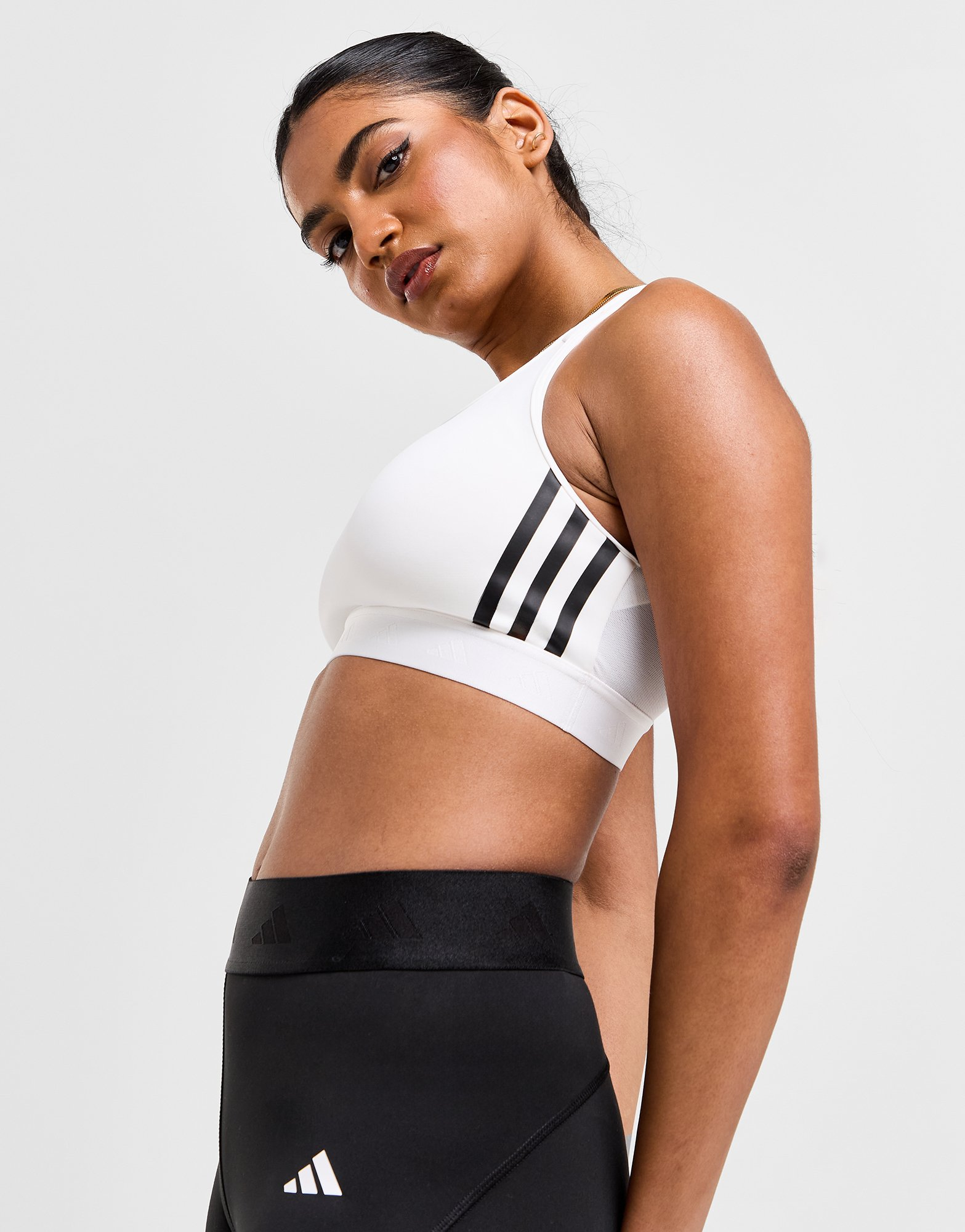 adidas Brassière de training Powerreact Hyperglam Maintien moyen
