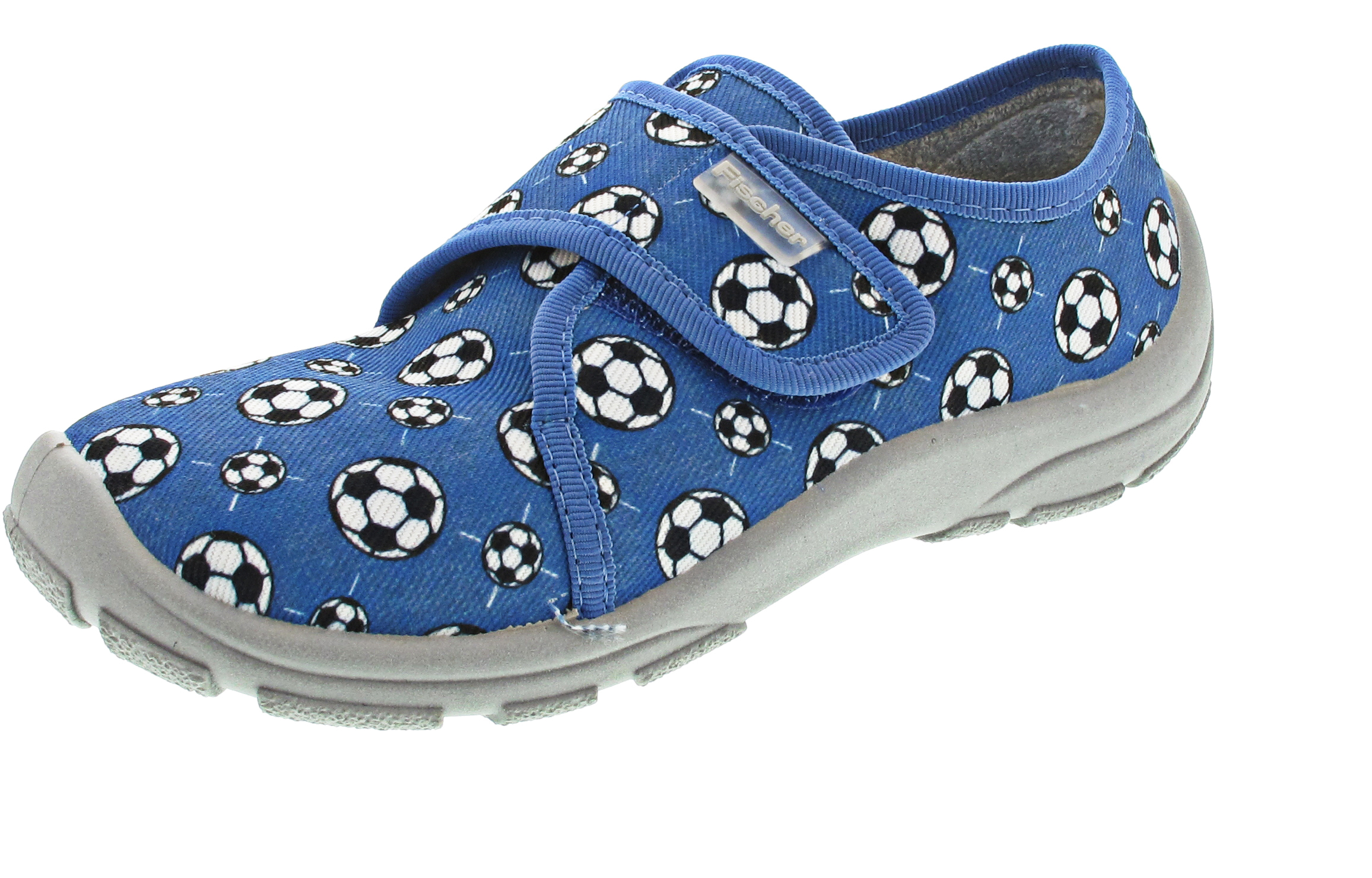 Fischer Markenschuhe Hausschuh blau