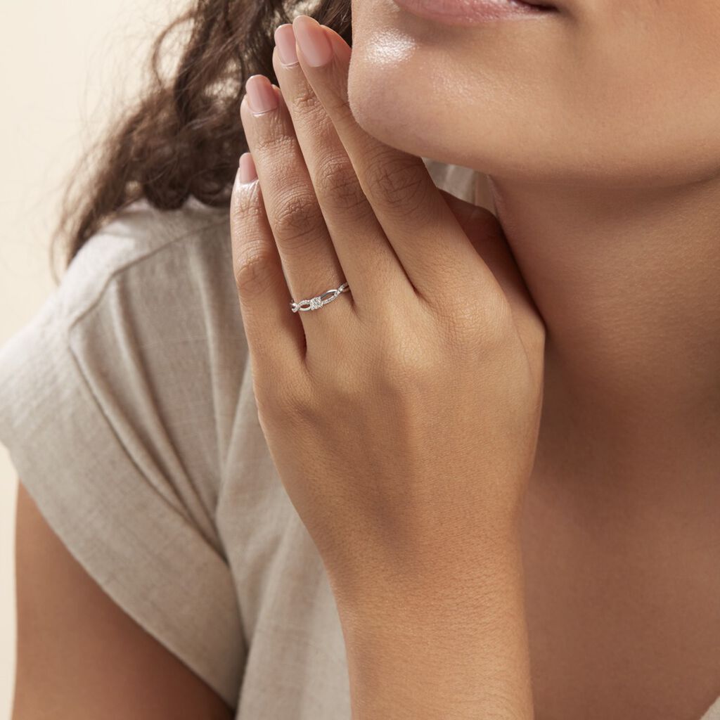Bague Solitaire Vilma Or Blanc Diamant