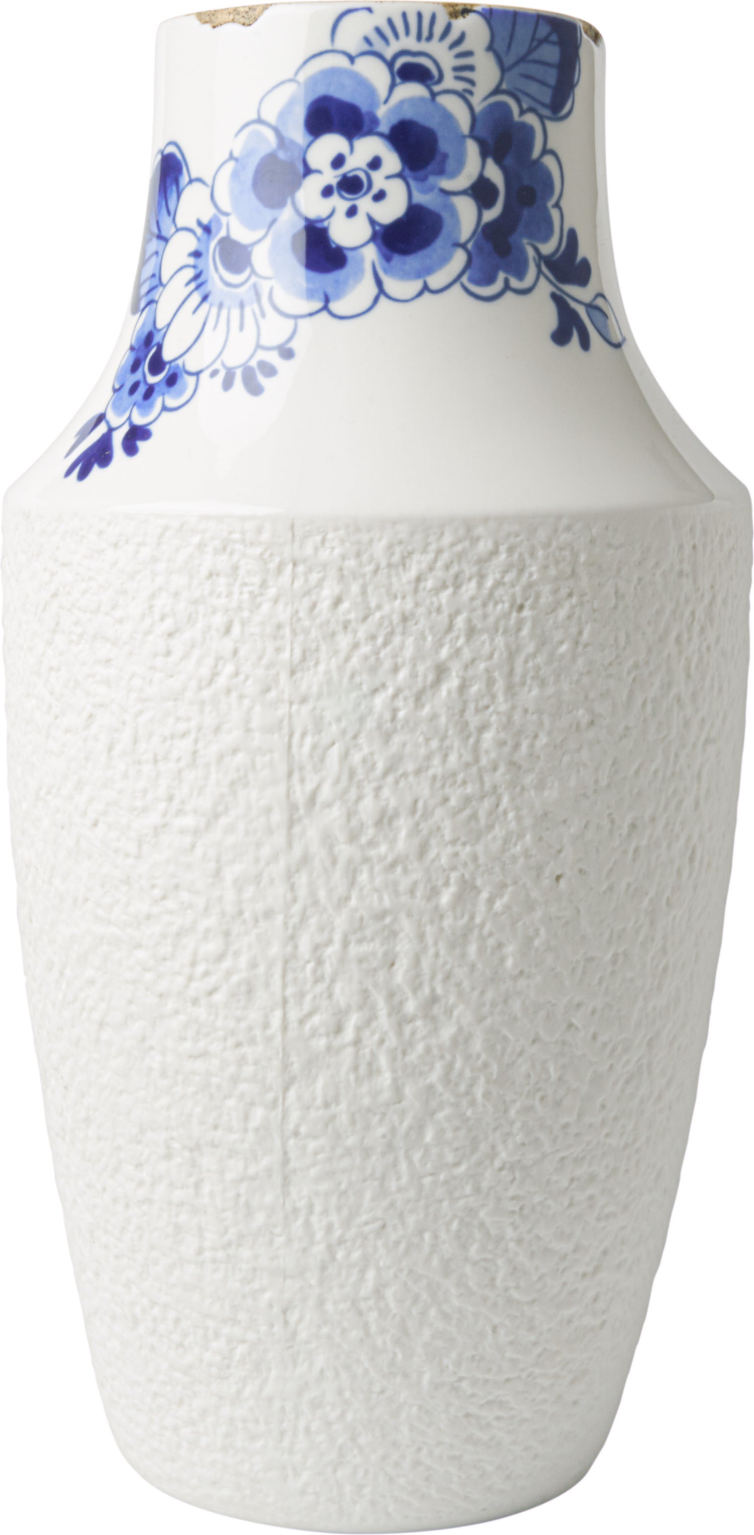 Heinen Delfts Blauw vaas Bloesem blauw D 16 H 30,5 cm