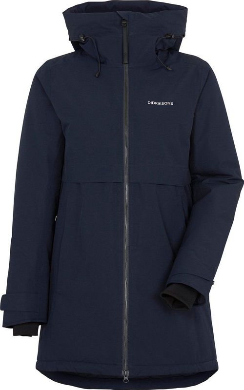 Didriksons - Helle Parka 6 - Lange Jas - Blauw - Waterdicht