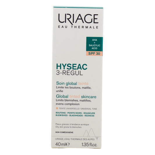 Soin global teinté Uriage Hyséac 3-Regul SPF30