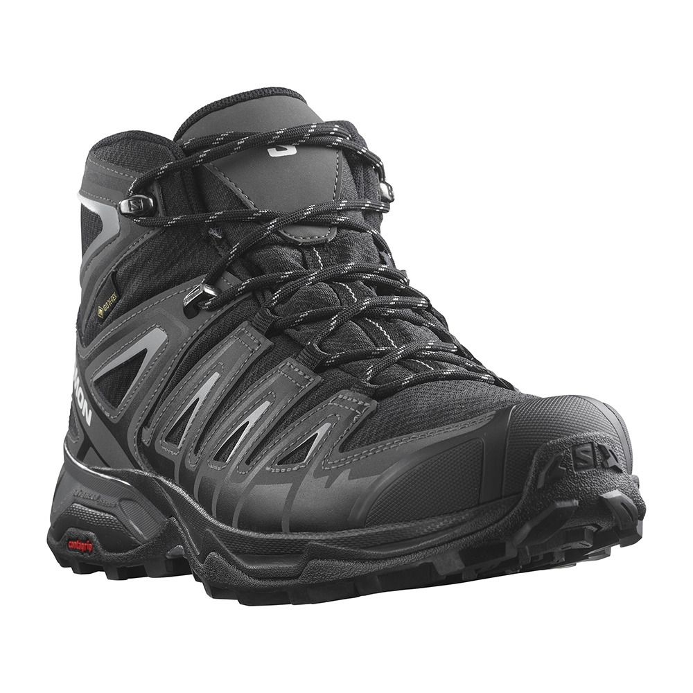 Salomon X ULTRA PIONEER MID GTX - Chaussures randonné Homme black/magnet/monument