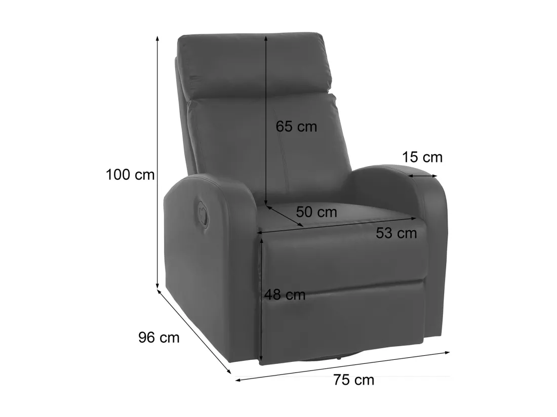 Fauteuil de télévision MCW-A54 Premium, noir
