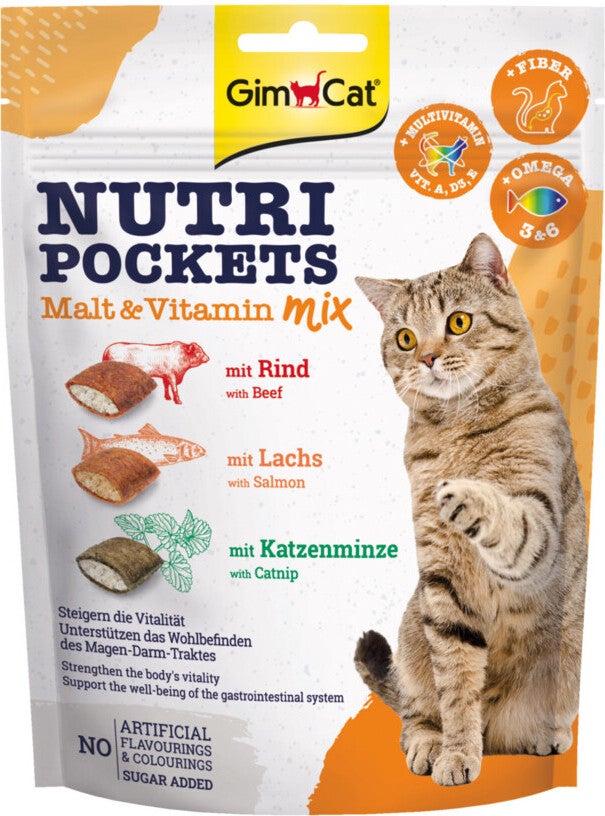 Gimcat kattensnack Nutri Pockets multi-vitamin mix 150 g
