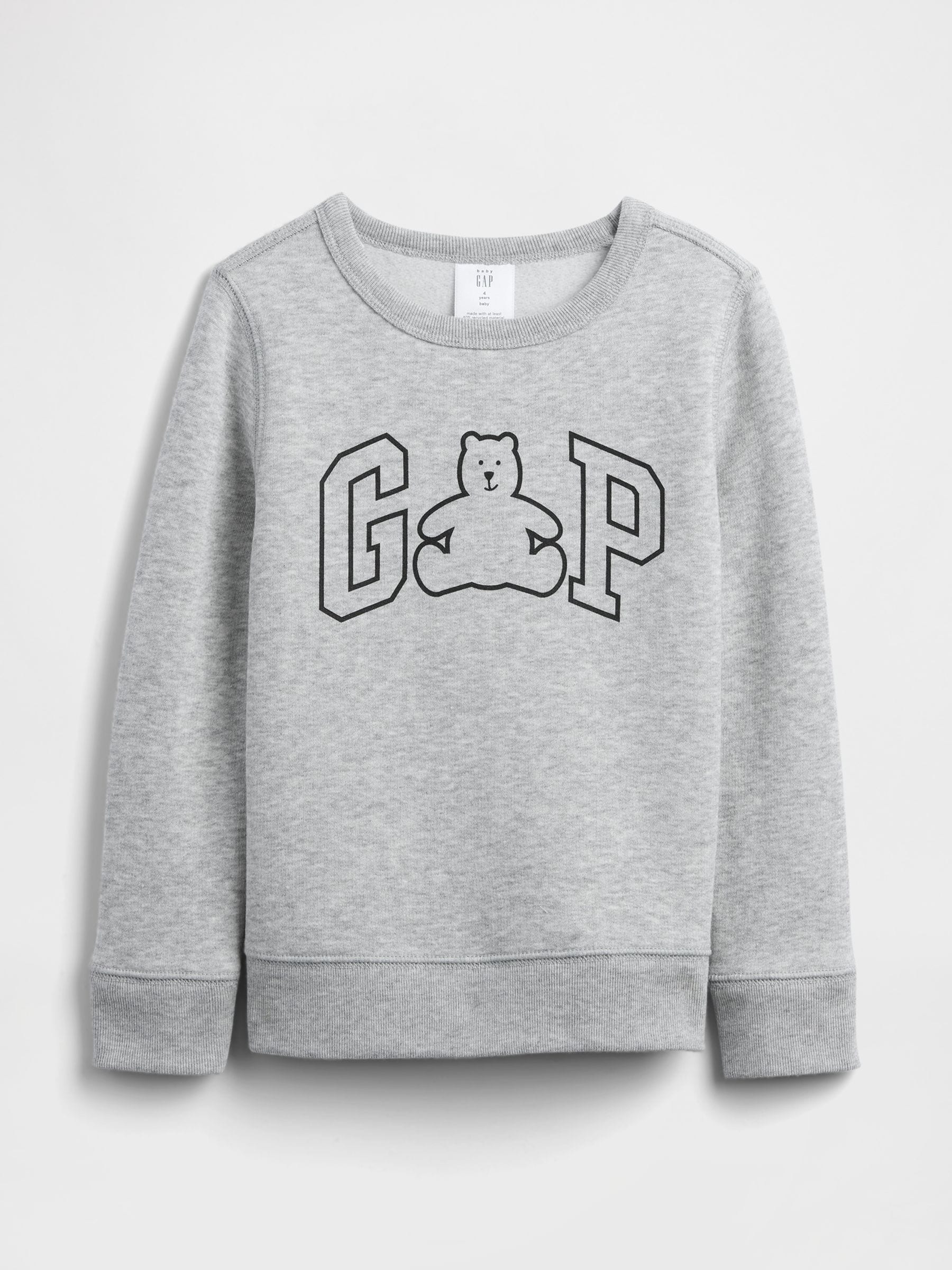 Grijs - Gap Logo Christmas Sweatshirt (6mths-5yrs) (6mths-5yrs)