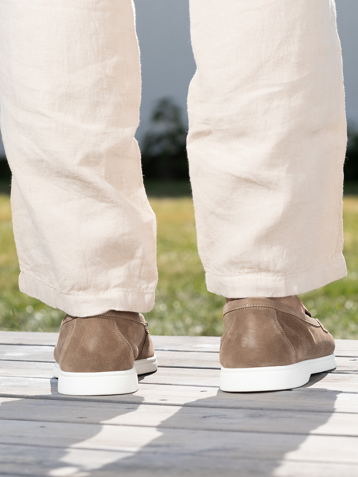 Gregers - Sport Loafer taupe suede - Trapes Sko