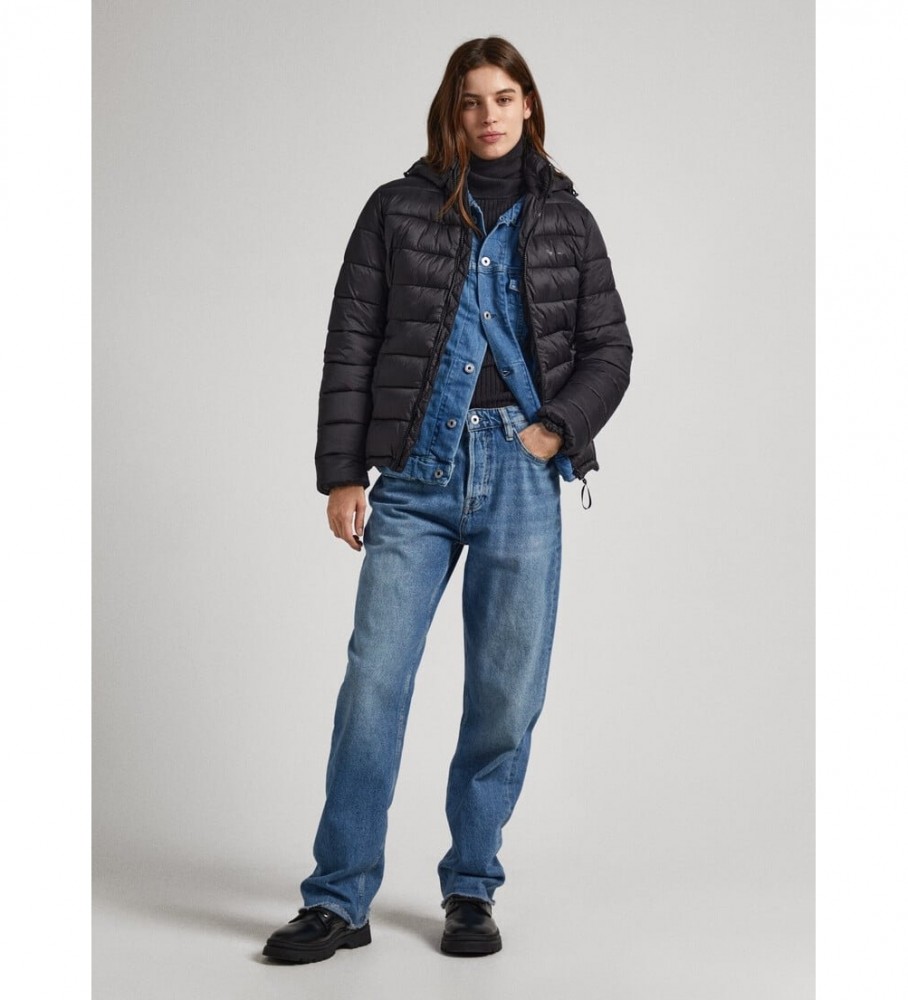 Jaqueta curta Maddie da Pepe Jeans, preta