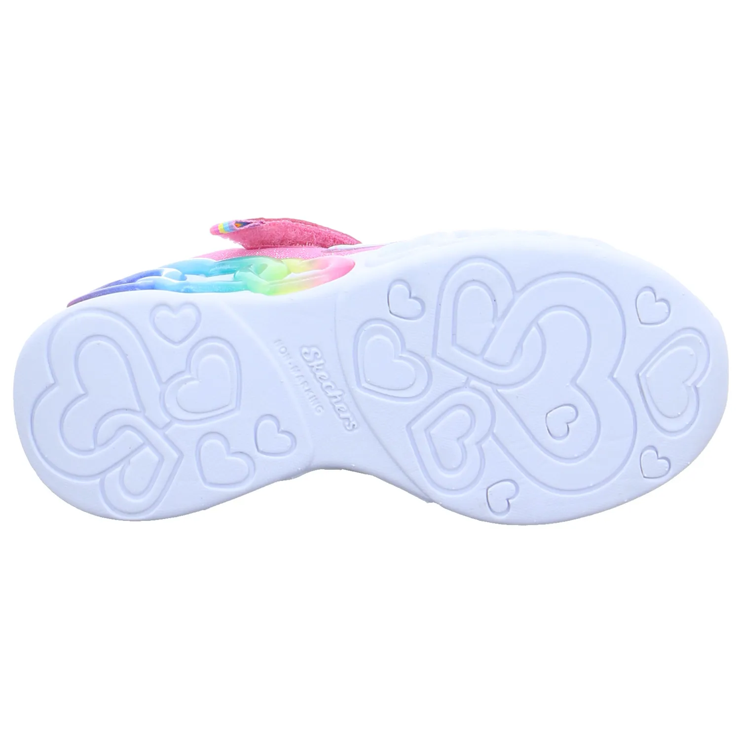 SKECHERS Kleinkinder-Halbschuh Klett Rosa Textil  Sneaker
