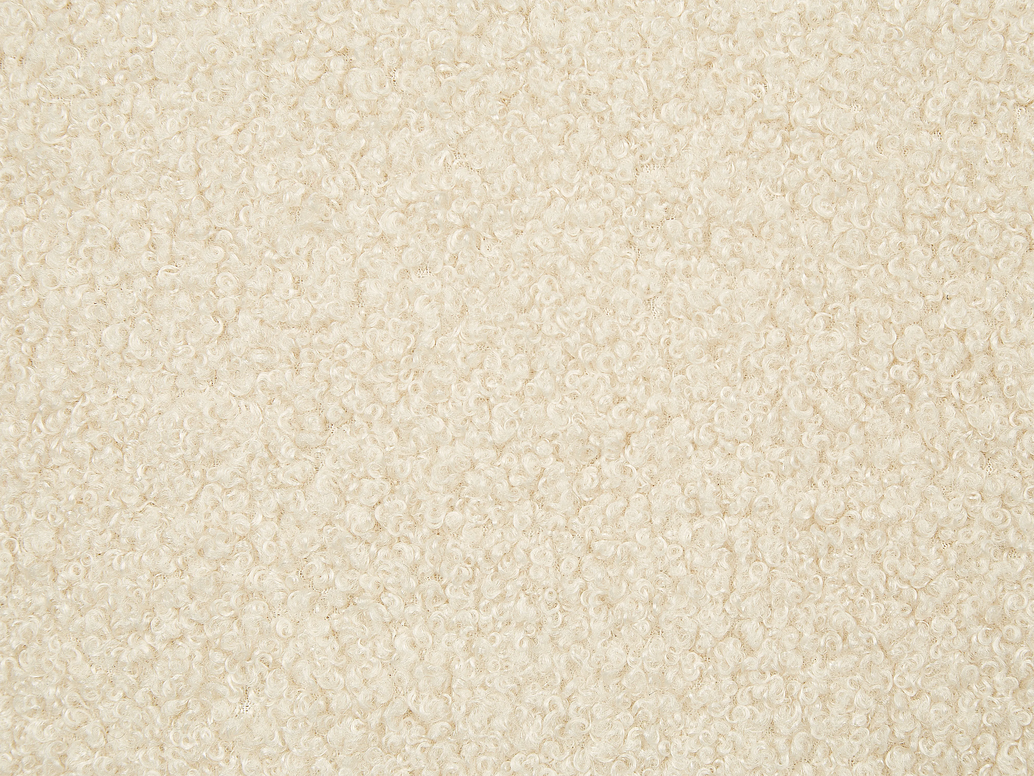 Set van 2 sierkussens LEUZEA Bouclé 60 x 60 cm Beige effen