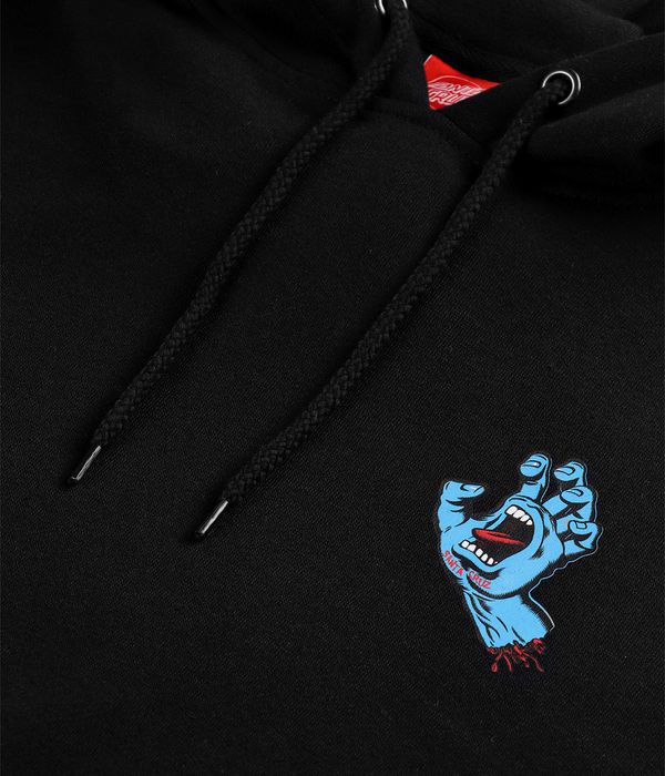 Santa Cruz Screaming Hand Chest Hoodie (black)