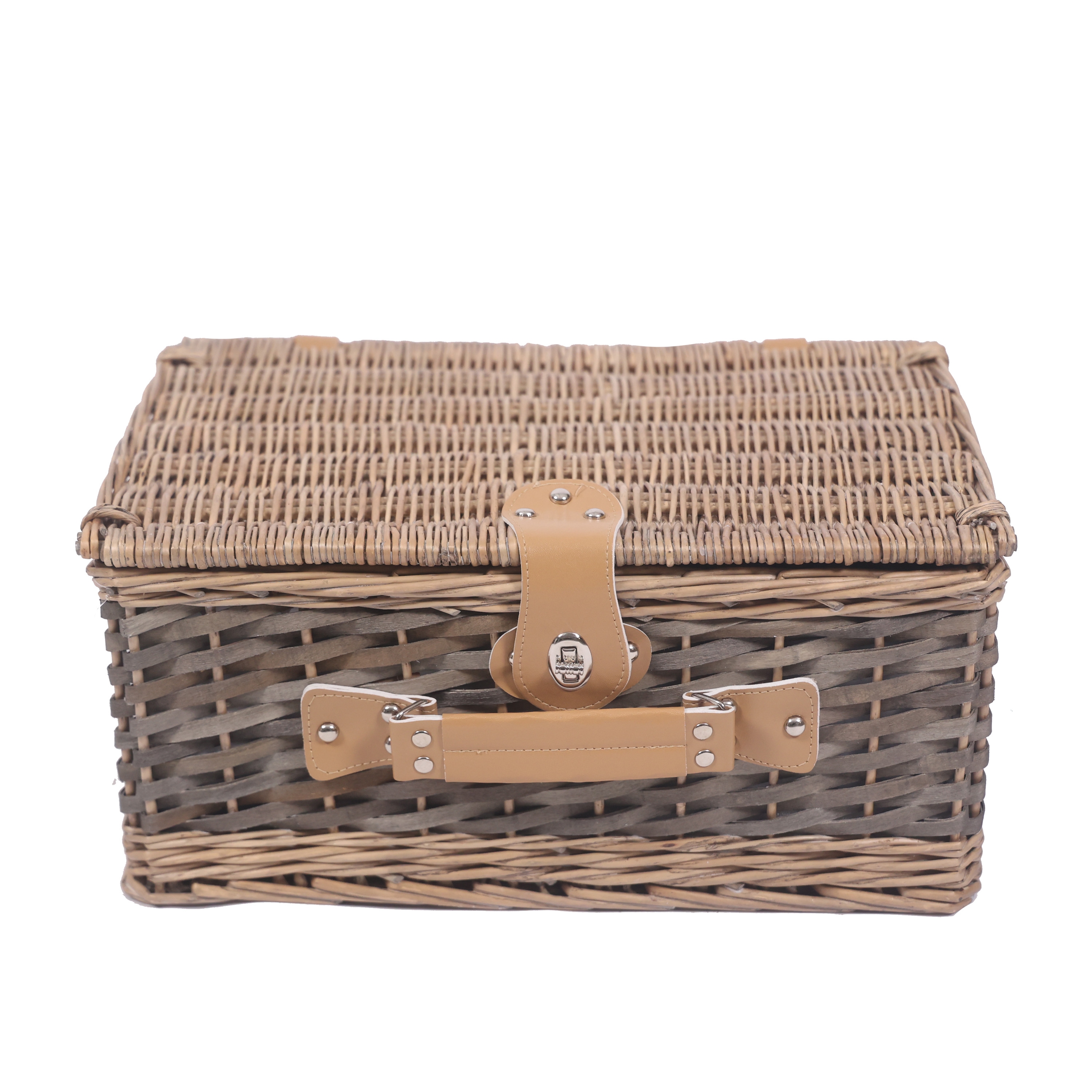 Picknickkorb Set für 4 Personen 40 x 28 x 19 cm